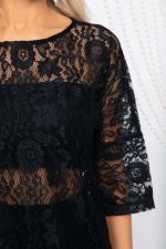 Платье-туника кружевное Ортея (черное) П14594-10М LT Collection