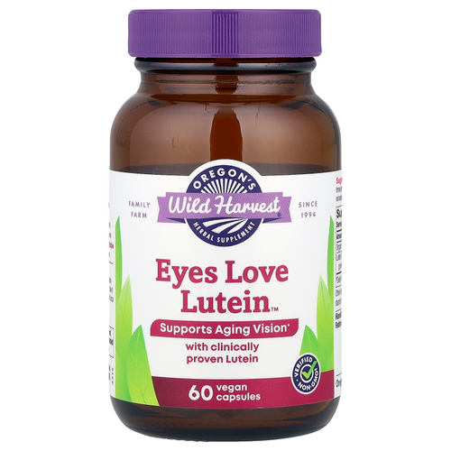 Oregon's Wild Harvest, Eyes Love Lutein ™, 60 веганских капсул