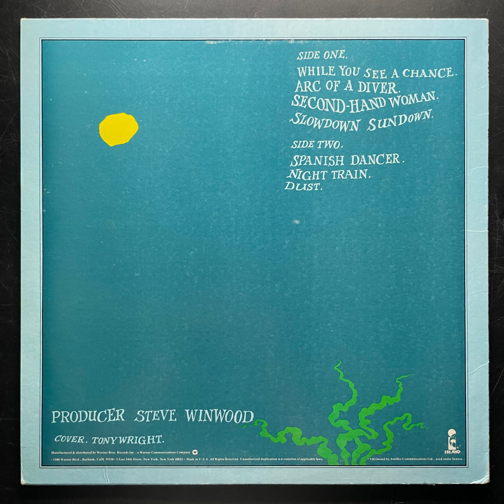 Steve Winwood ‎– Arc Of A Diver (США 1980г.)