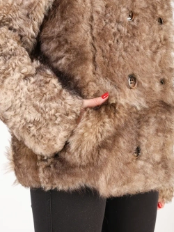 Дубленка зимняя шуба натуральная короткая