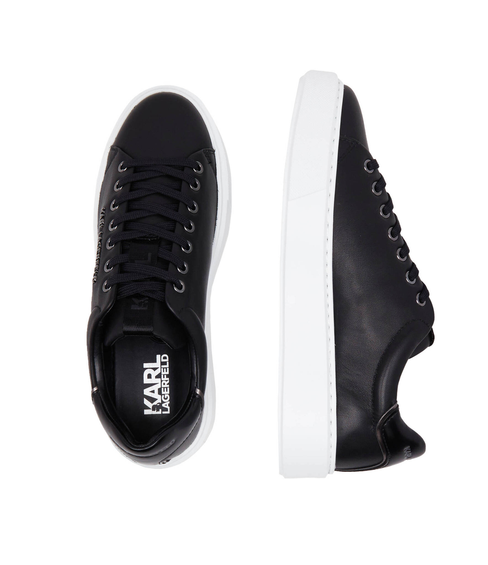 Кожаные кроссовки maxi kup Karl Lagerfeld - черный(KL52219)