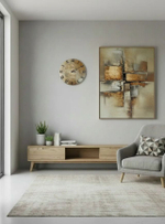 Подарочные настенные часы из эпоксидной смолы с камнями