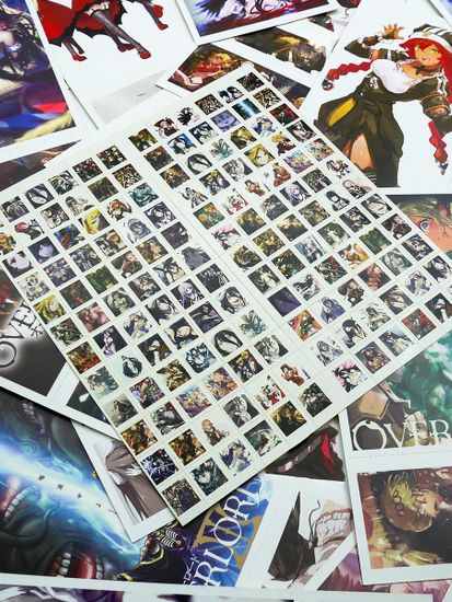 Набор открыток, карточек и наклеек "Повелитель / Overlord", 188 предметов