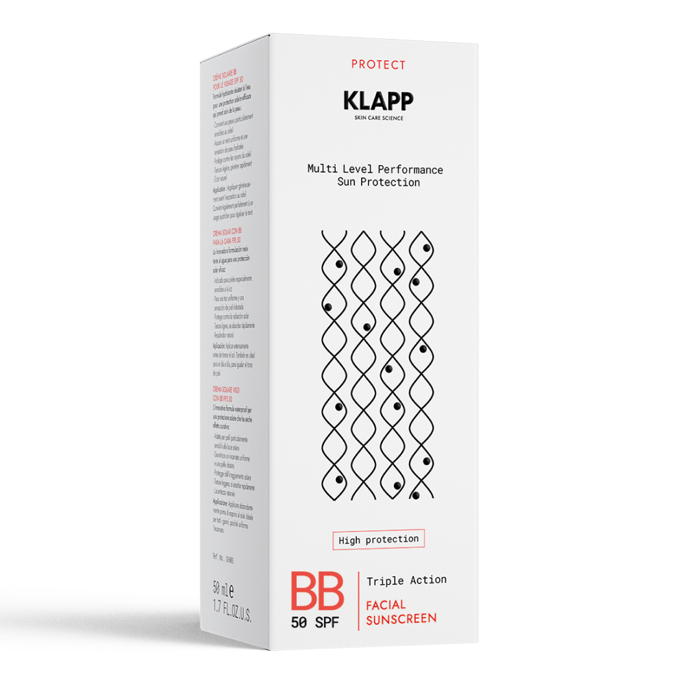 KLAPP Солнцезащитный BB крем SPF50- SUN PROTECT Multi Level Performance, 50 мл