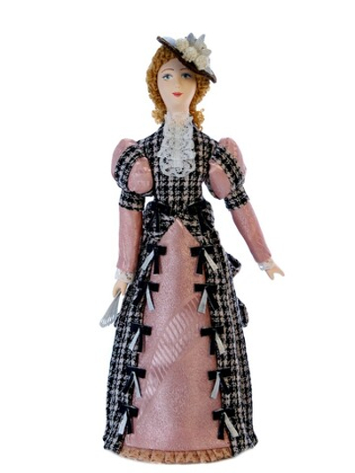 Кукла коллекционная в дневном женском костюме нач. 20 века