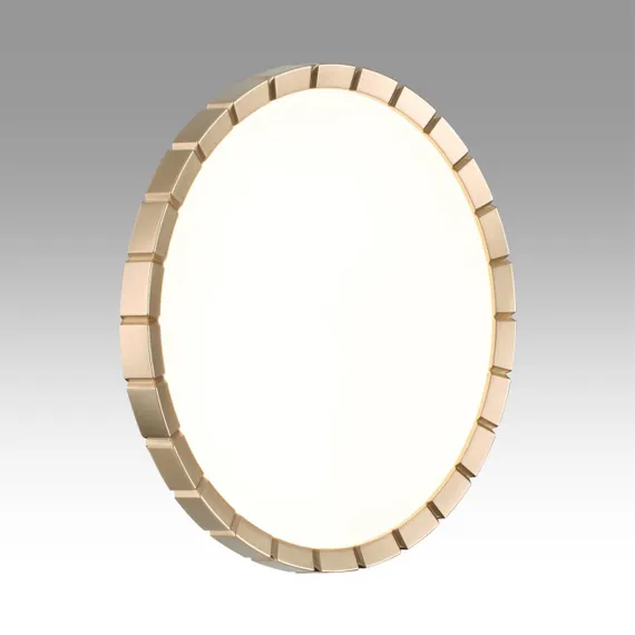 7648/CL PALE SN 142 Светильник пластик/белый/золотой LED 30Вт 4000К D336 IP43 ATABI GOLD