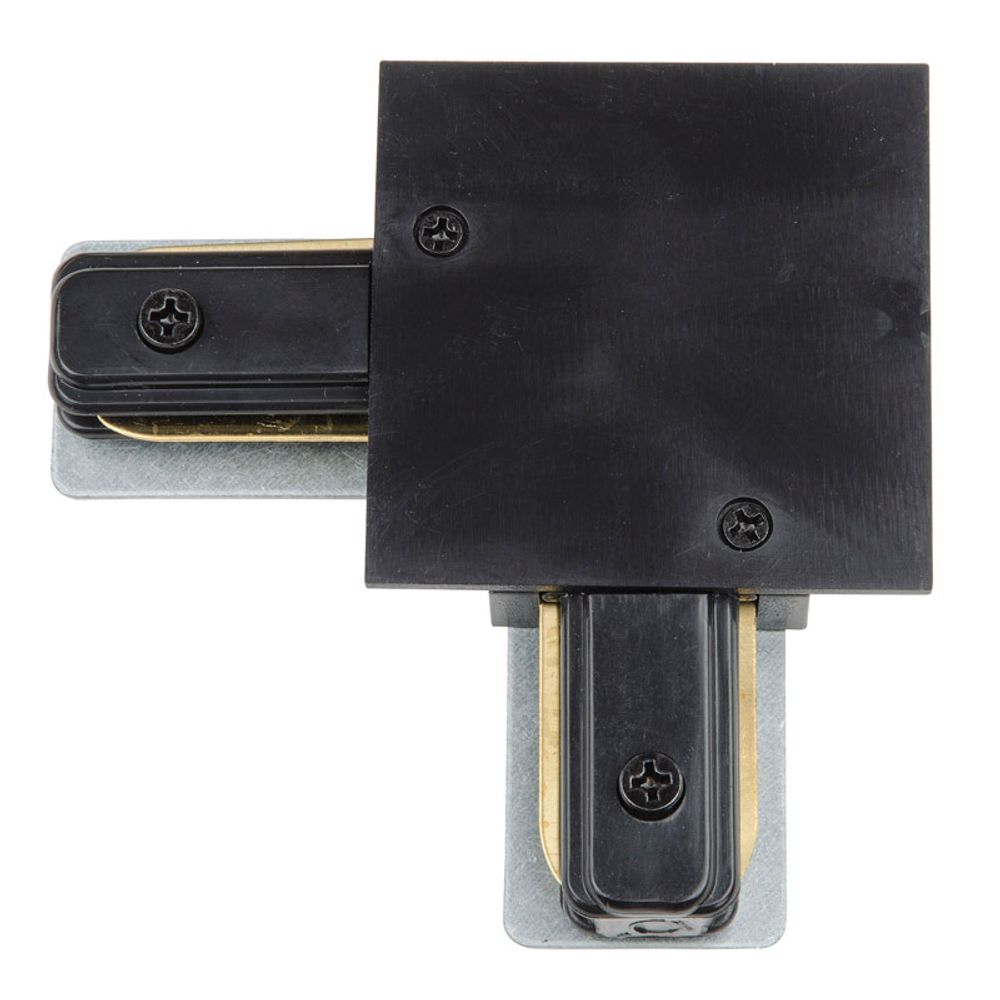 UBX-Q123 R21 BLACK 1 POLYBAG Соединитель для шинопроводов типа R, L-образный. Однофазный. Черный. ТМ Volpe