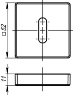 Накладка NORMAL PS USQ  BB-17 Коричневая бронза 2 шт.