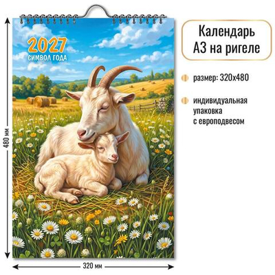 Календарь на ригеле 2027 "Символ года" 10360 (Квадра)