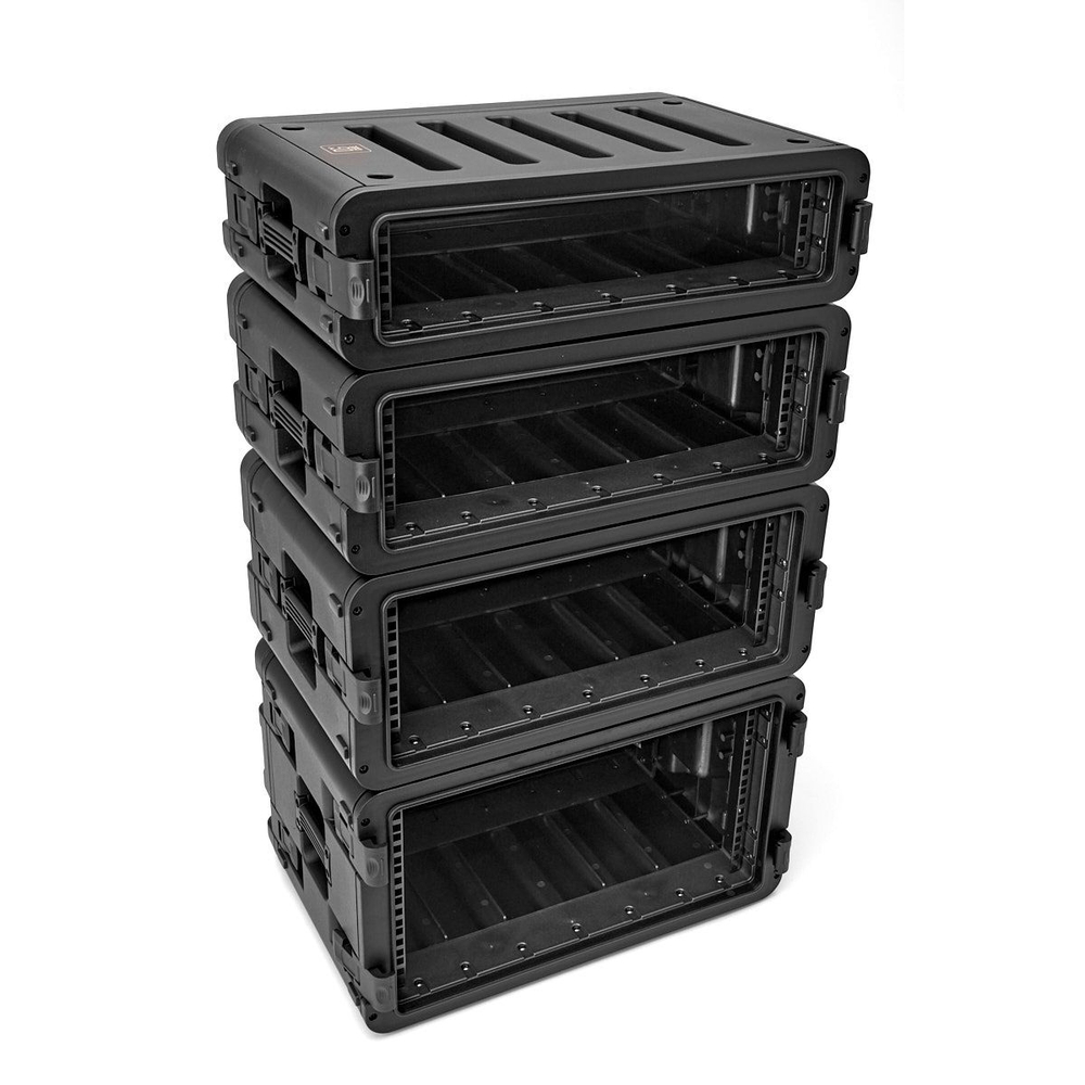 Ударопрочный Короткий рэковый кейс 6 юнитов глубина 30 см - DGCASE@RACK6US30 Внутр. размеры  485*265*275мм