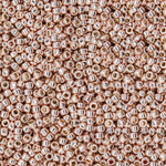 Японский бисер TOHO Round 15/0 (№PF552), непрозрачный глянцевый с металлическим блеском