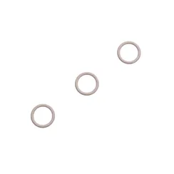 Кольцо для бретели серебристый пион 10 мм