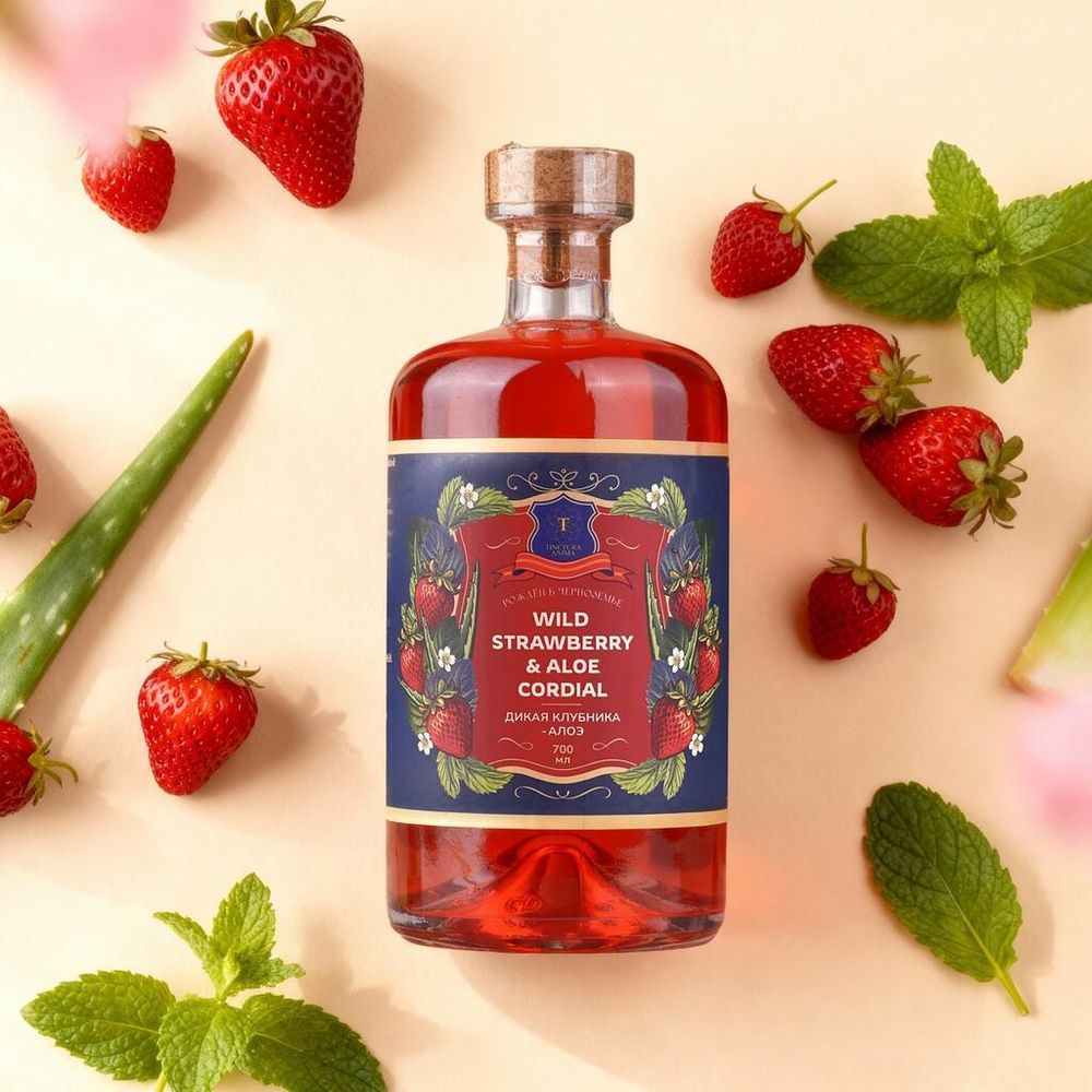 Кордиал основа для напитков ДИКАЯ КЛУБНИКА-АЛОЭ 0,7л Tinctura Anima