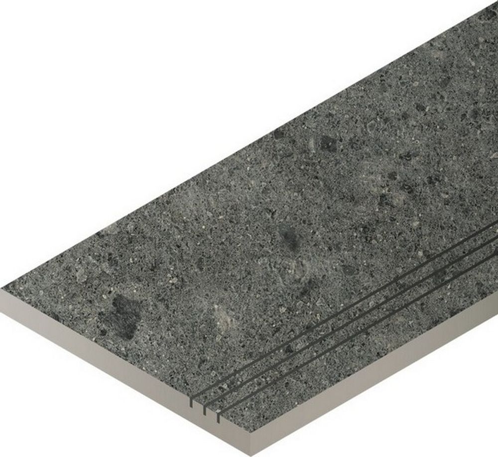 Ступень Genesis Grey Bordo Grip 30x60 Dx Уг.Прав.