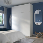 Платяной шкаф - IKEA PLATSA/FONNES  / ПЛАТСА/ФОННЕС ИКЕА, 180x57x241 см, белый