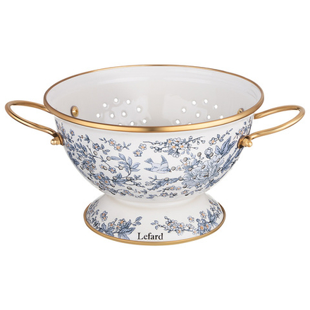 ДУРШЛАГ LEFARD ЭМАЛИРОВАННЫЙ, СЕРИЯ ROYAL GARDEN, 22*13 СМ
