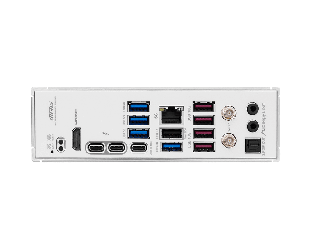 Материнская плата MSI MPG Z890 EDGE TI WIFI LGA1851 4xDDR5 4xSATA3 RAID 5xM.2 1xHDMI 2xThunder ATX