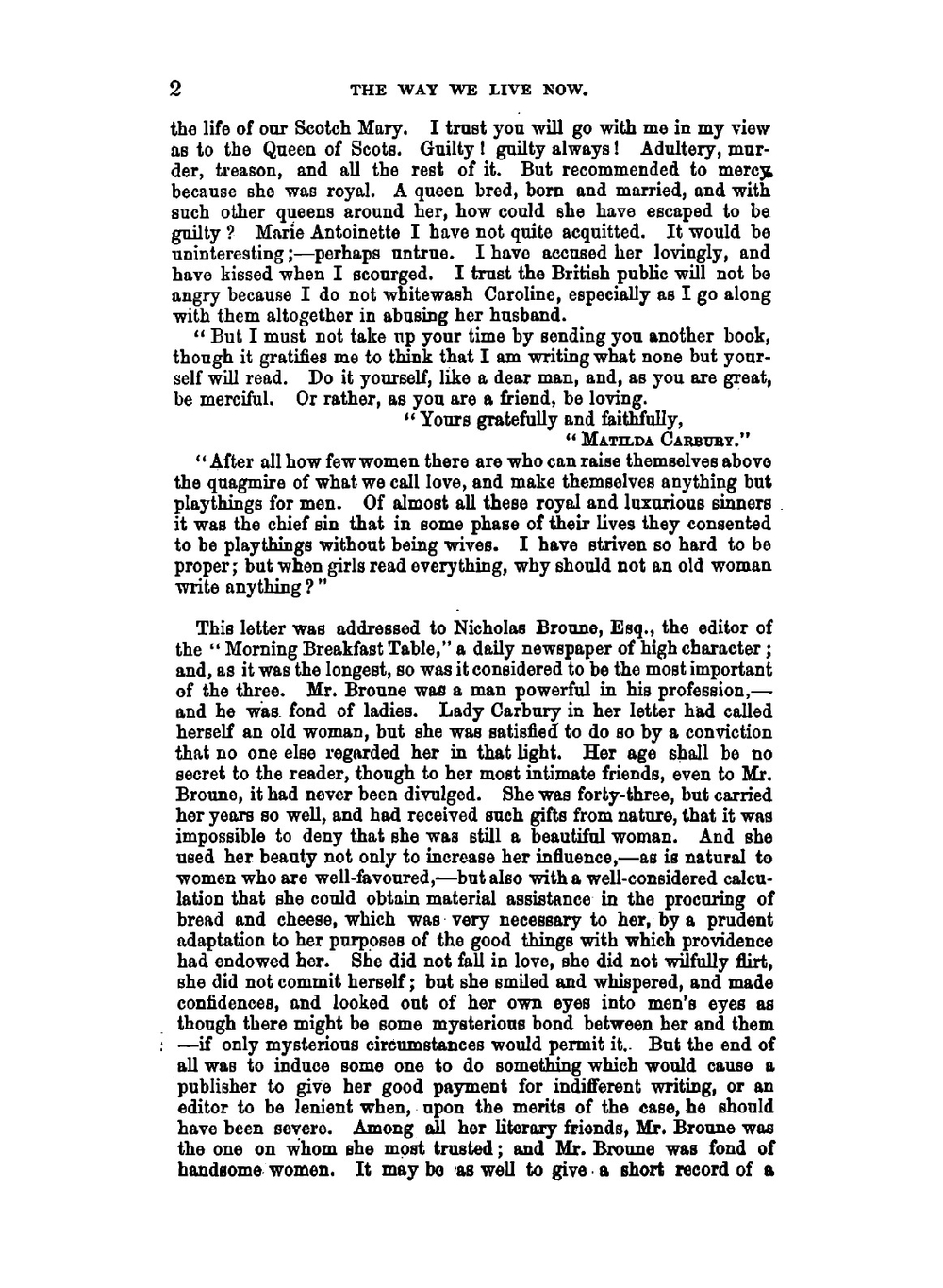 The way we live now. Vol. 1 | Trollope Anthony