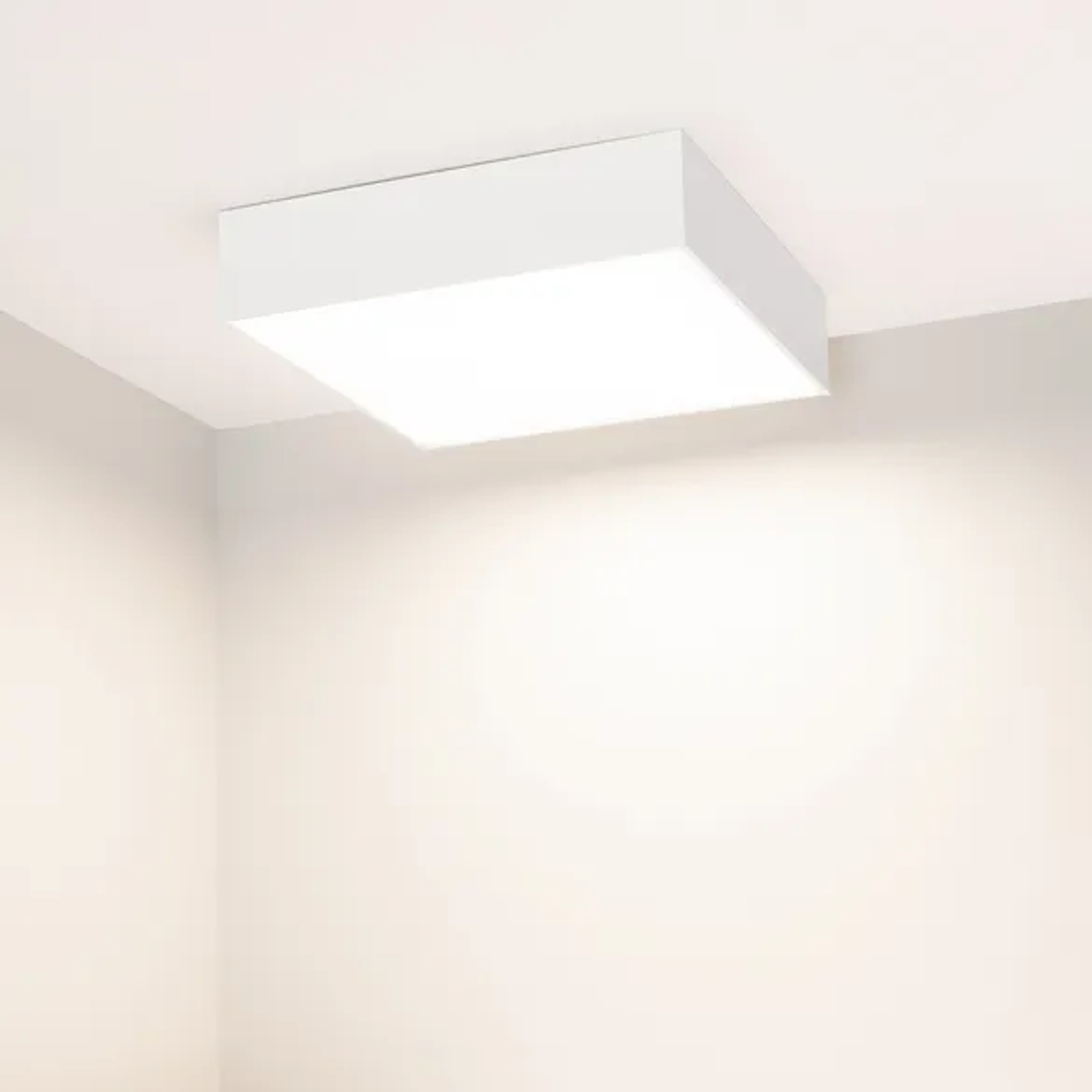 Светильник IM-QUADRO-EMERGENCY-3H-S250x250-28W Warm3000 (WH, 120 deg, 230V) (Arlight, IP40 Металл, 2 года) 041006