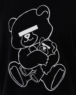 UNDERCOVER ФУТБОЛКА ЧЕРНАЯ БАЗОВАЯ ПРИНТ BIG BEAR