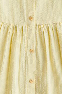 H&M Хлопковое платье, светло-желтый