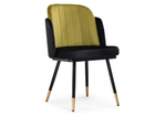 Стул на металлокаркасе Woodville Penelopa black, hakki,  black, gold
