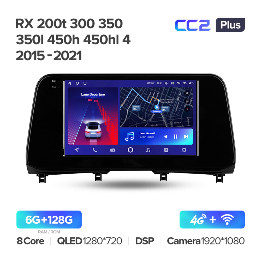 Teyes CC2 Plus 9" для Lexus RX 200t RX 300 RX 350 2019+