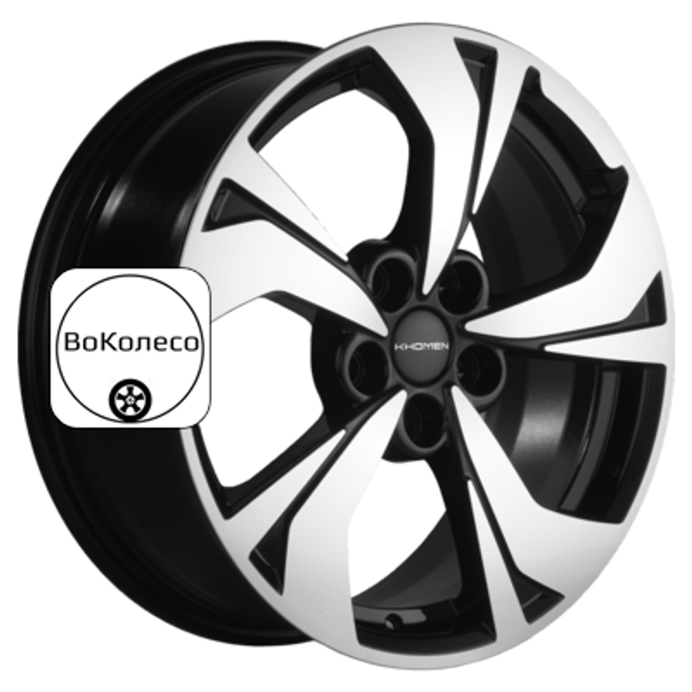 7x17/5x114,3 ET45 D60,1 KHW1724 (Camry) Black-FP Khomen Wheels