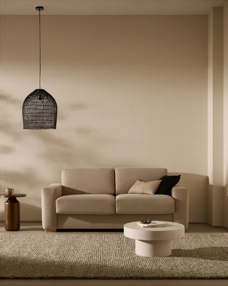 Трехместный диван-кровать Anley 204 см, бежевый