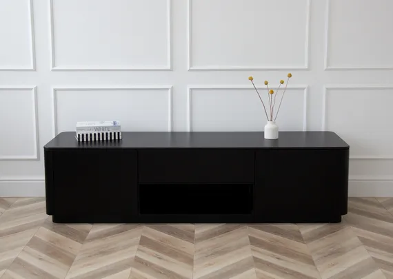 Тумба Tammi под ТВ ширина 180 см (черный)
