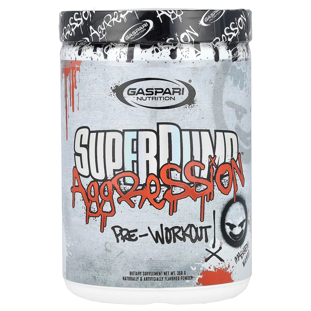 Gaspari Nutrition, SuperPump Aggression ™, перед тренировкой, Mayhem, манго, 360 г