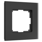 Рамка на 1 пост Senso (черный, стекло soft-touch) W0013108