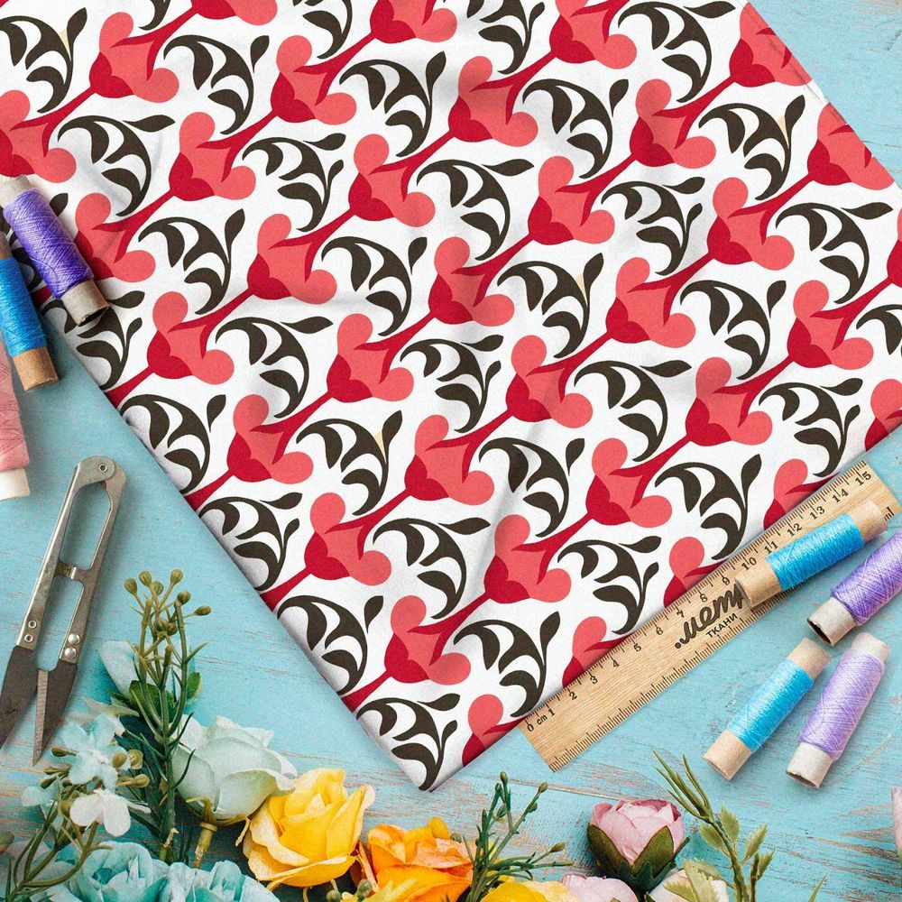 Ткань премиум интерлок шелковая элегия