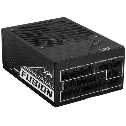 Блок питания ADATA XPG 1600W FUSION TITANIUM, модульный, 16 Pin PCIe 5.0, 80 PLUS Titanium (FUSION1600T-BKCEU)