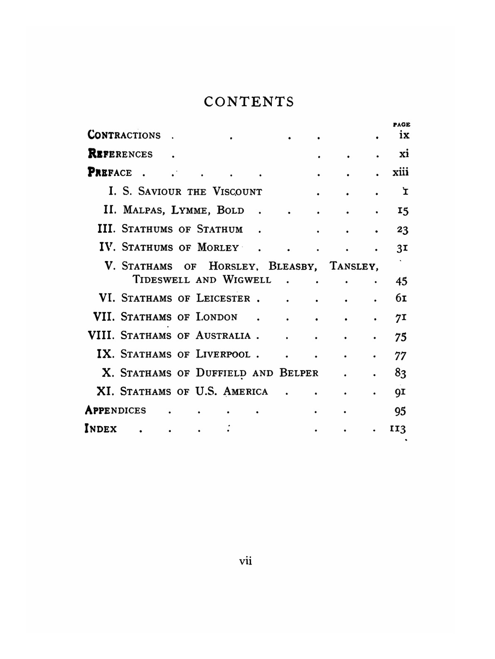 The Descent of the Family of Statham | S.P.H. Statham