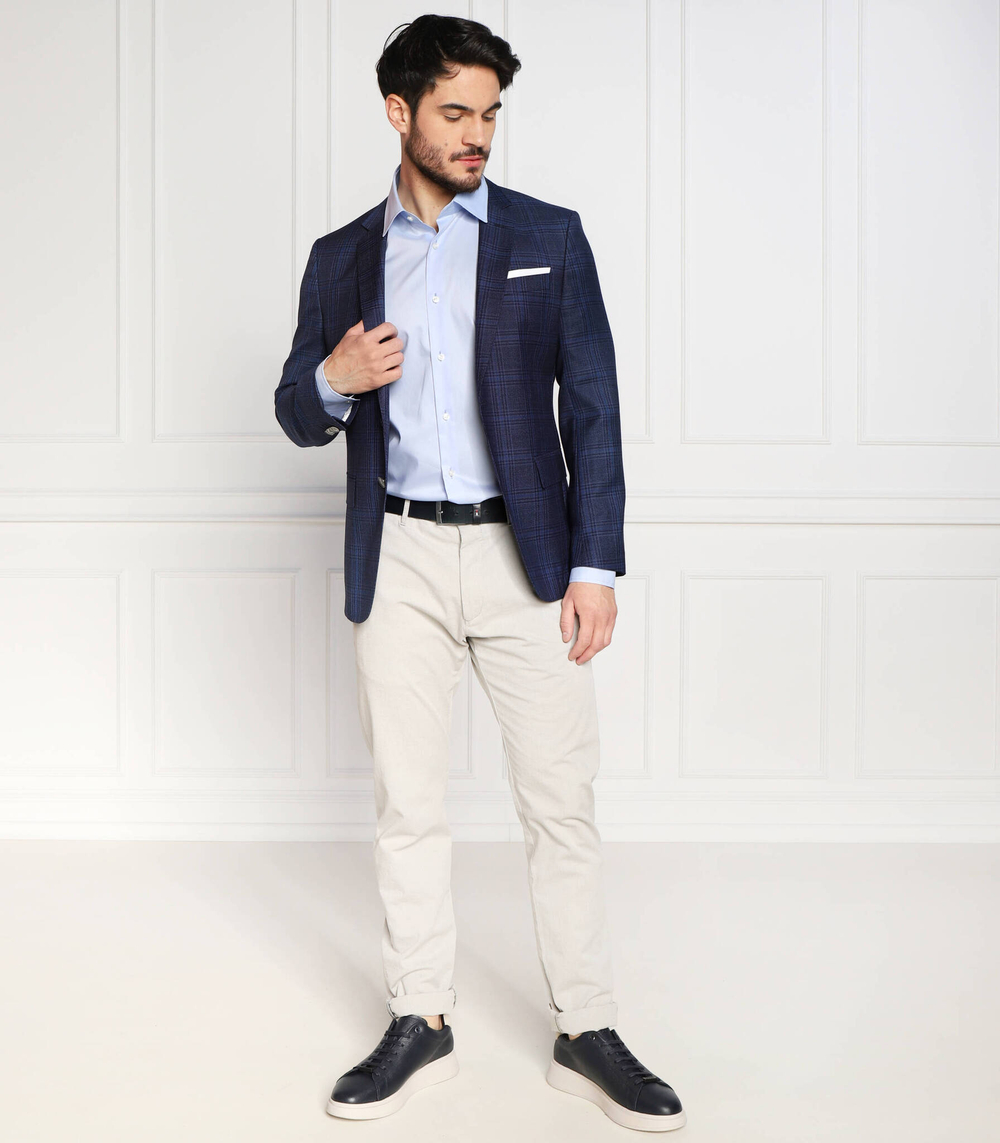 рубашка h-joe-kent-c1-214 BOSS BLACK - голубой(50479943)