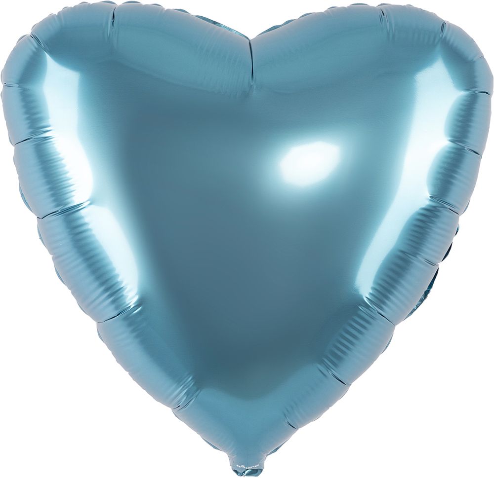 Шар (19''/48 см) Сердце, Сизый, Бохо, 1 шт.
