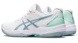 Женские Кроссовки теннисные Asics Solution Swift FF Clay - white/smoke blue