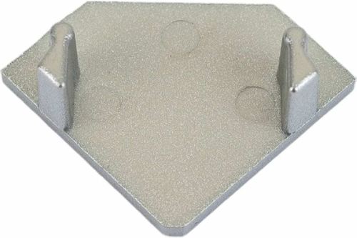 UFE-C03 SILVER 2 POLYBAG Набор заглушек для углового профиля (2 шт). Материал- пластик, цвет серебро. Упаковка-полиэтилен.