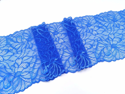 Эластичное кружево, 18 см, ярко-синее, (Арт: EK-2529), м