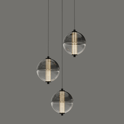 Подвесной светильник MD24022079-3A black/smoky