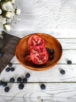 Деревянная сервировочная тарелка из кедра