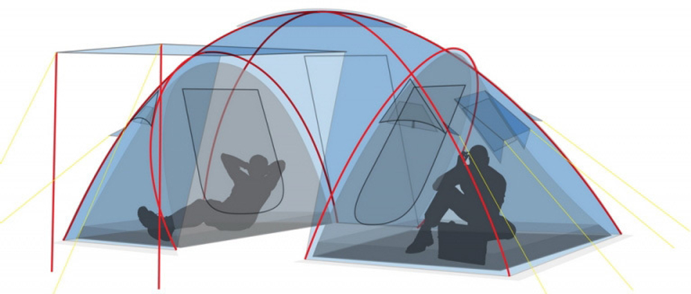 Палатка SANA 4 PLUS (цвет ROYAL)