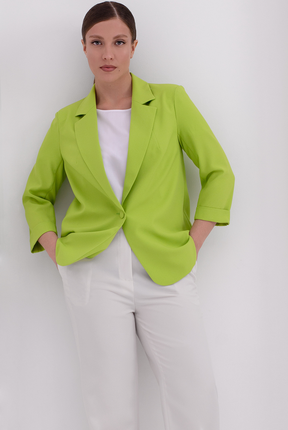 Жакет женский 3881зпб, салатовый #513Сал043881зпб