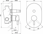 Смеситель для душа Ravak Espirit X070204 хром