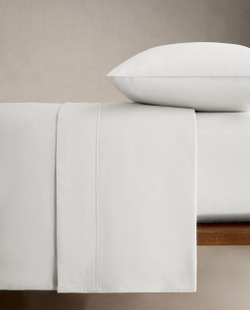 Zara Home - Атласная простыня с эластичной лентой, высота 40 см (500 нитей), белый, 160х200х40 см