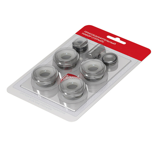 Комплект для радиатора 1/2'' без кронштейнов (серебристый) ROYAL THERMO