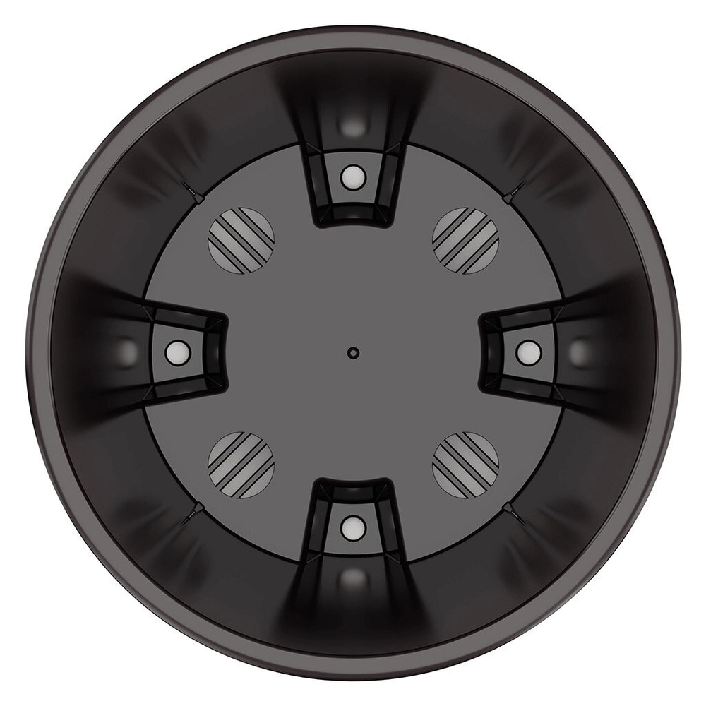 Горшок для цветов пластмассовый "Линель" 4,5л, д19см, h19см, со вставкой, белый