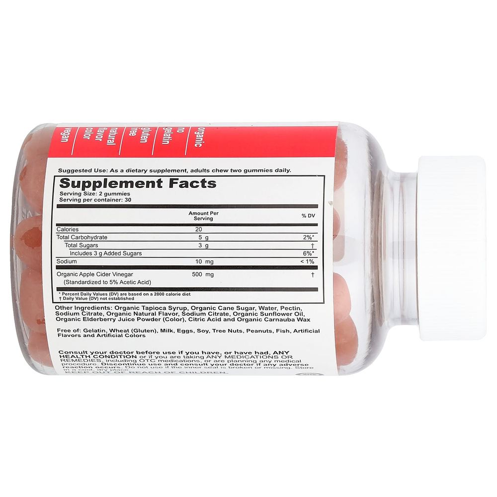 T-RQ, Жевательные мармеладки для взрослых, яблочный уксус, 60 жевательных таблеток