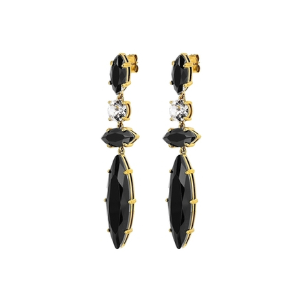 Серьги Dyrberg Kern TENERE SG BLACK_CRYSTAL 470031